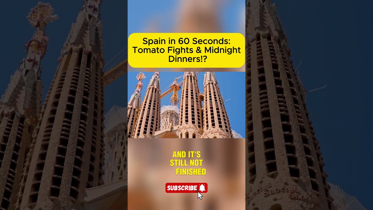 Spain in 60 Seconds: Tomato Fights & Midnight Dinners!? 