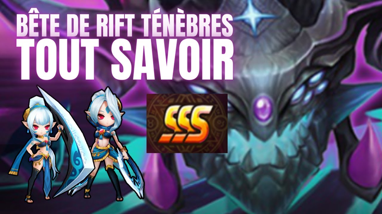 Guide débutant : Tout savoir sur la Bête de rift dark, TRICARU EARLY ! SSS team F2P Summoners war