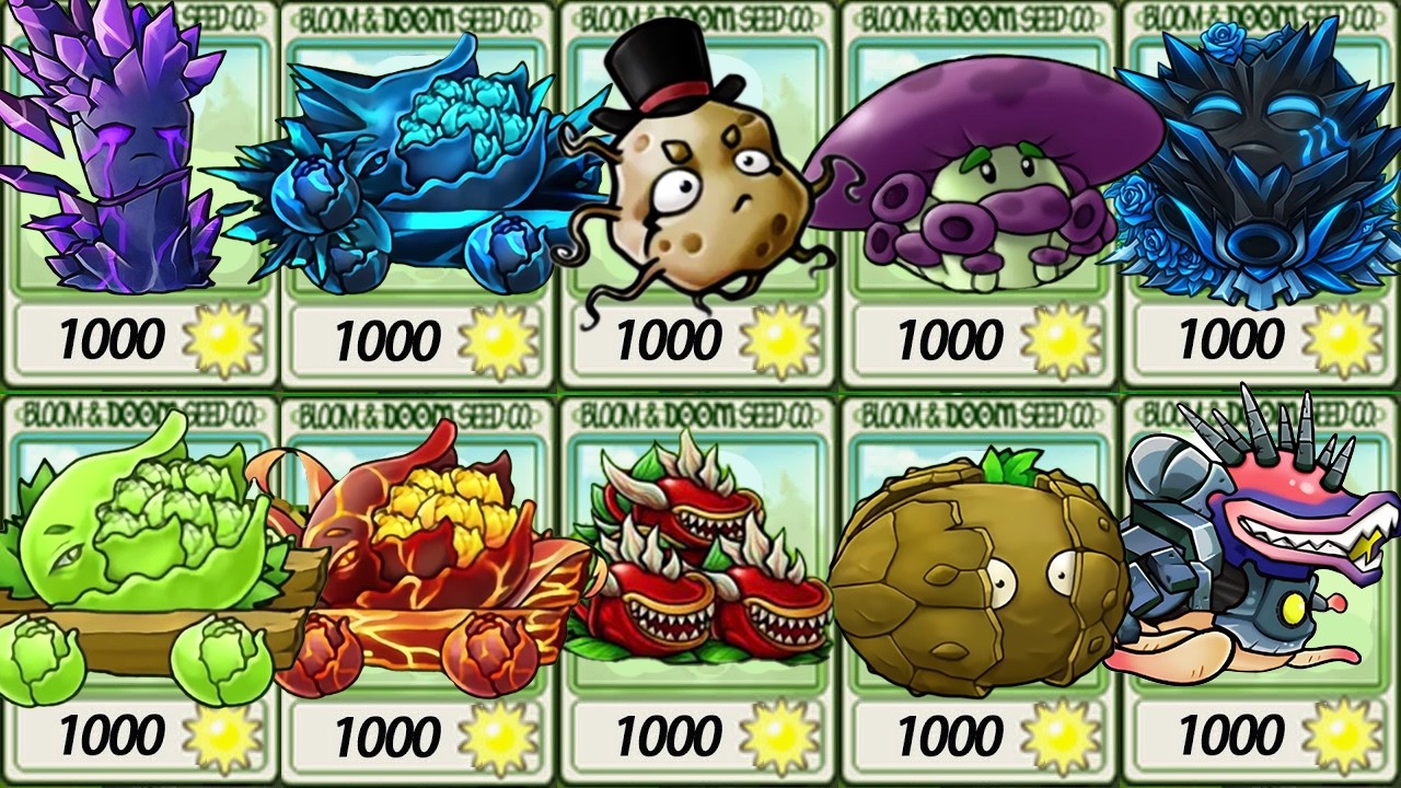 PvZ Fusion 3.4 – NEWEST & STRONGEST Fusion Plant Lineup vs 999 Gargantuars!