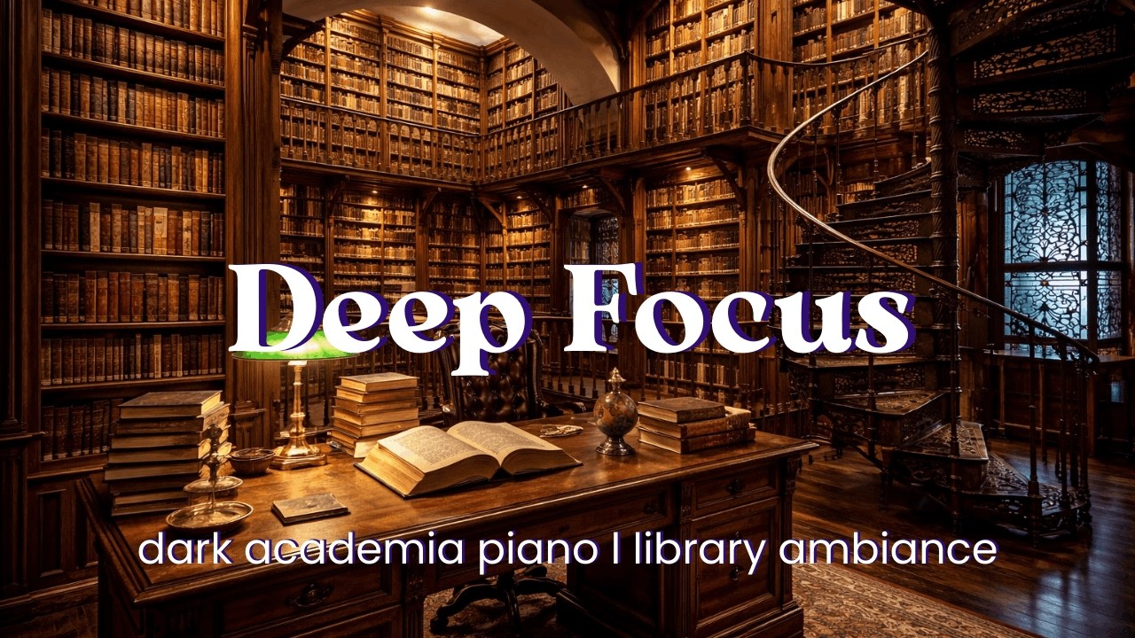 Dark Academia Piano Library 📖 | 3 Hours of Deep Focus Music (4K)