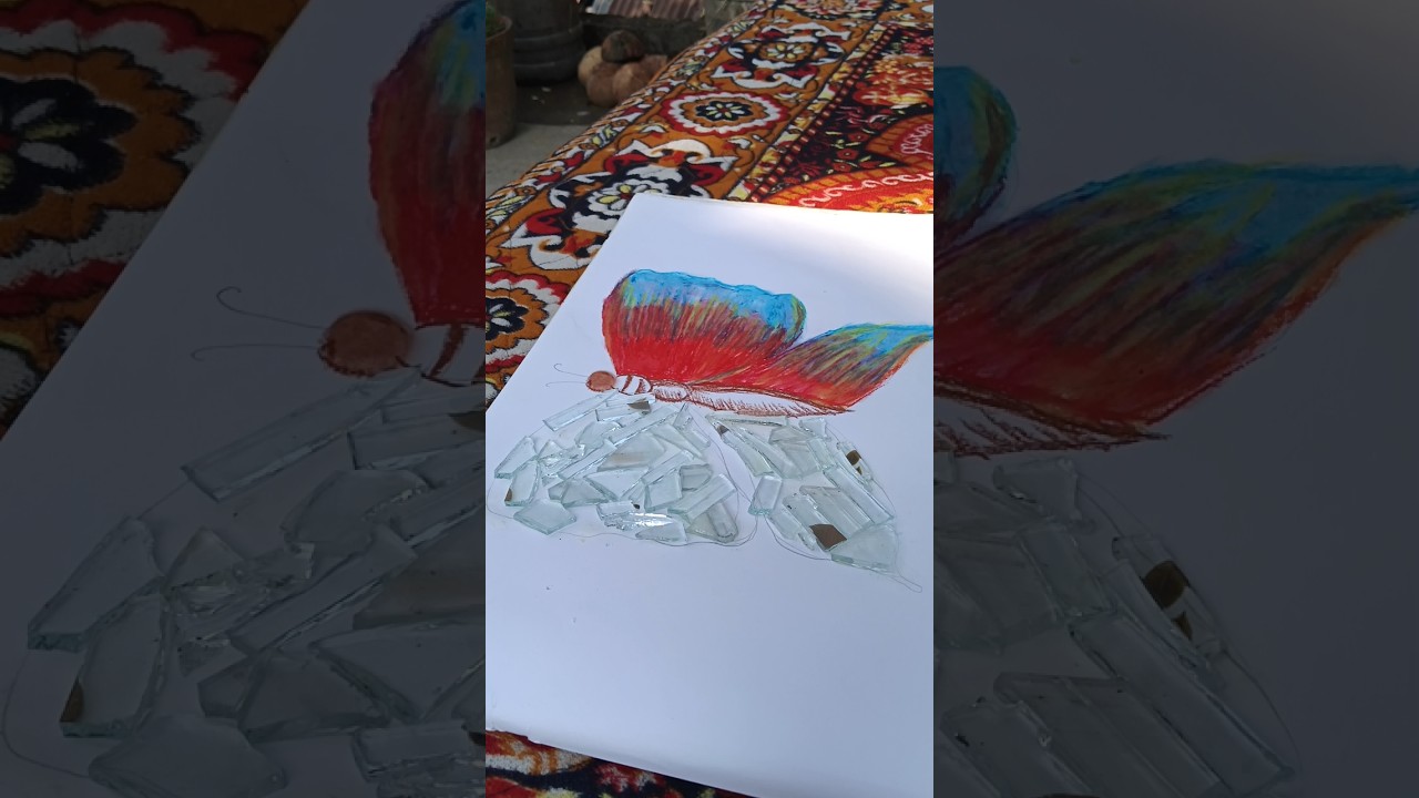 Broken glass butterfly 🦋
