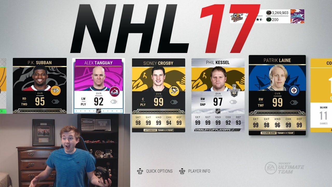 NHL 17 HUT - MY BEST PACKS OF THE YEAR! (2017)