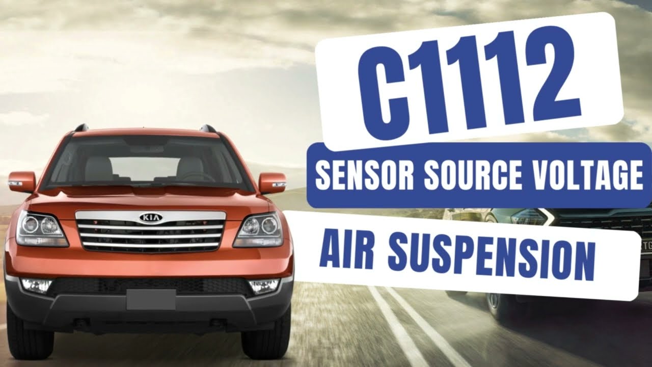 How to Test and Fix C1112 Sensor Source Voltage | KIA Mohave (HM) | Air Suspension Diagnostics