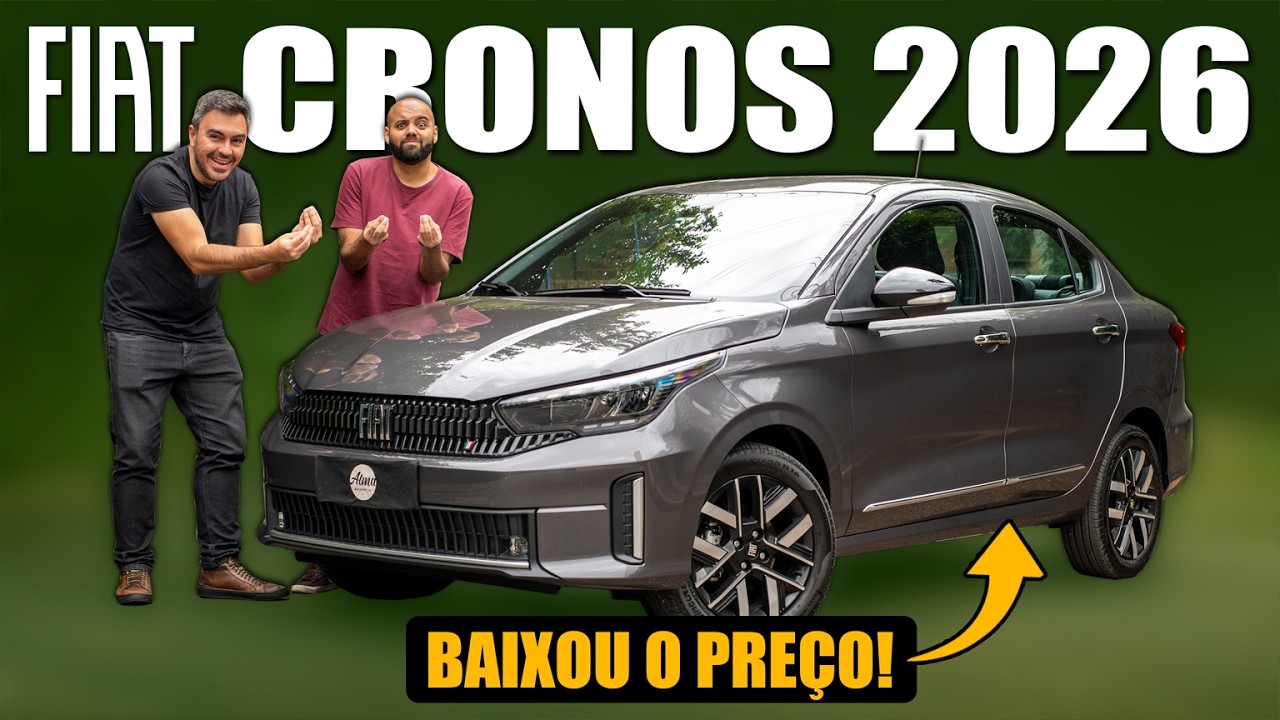 CRONOS 2026, o que mudou no sedan compacto da FIAT?