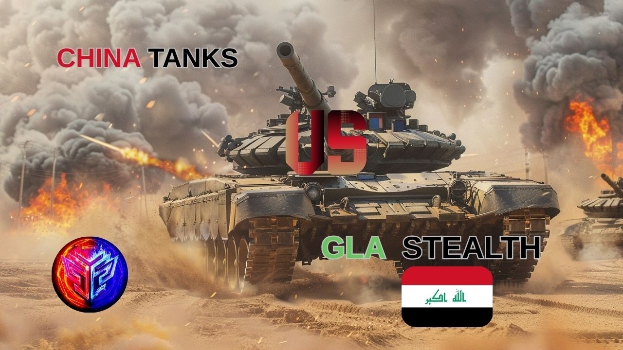 CHINA TANKS vs GLA Stealth | Invisible Enemy, Unstoppable Steel: Tanks vs Stealth GLA!