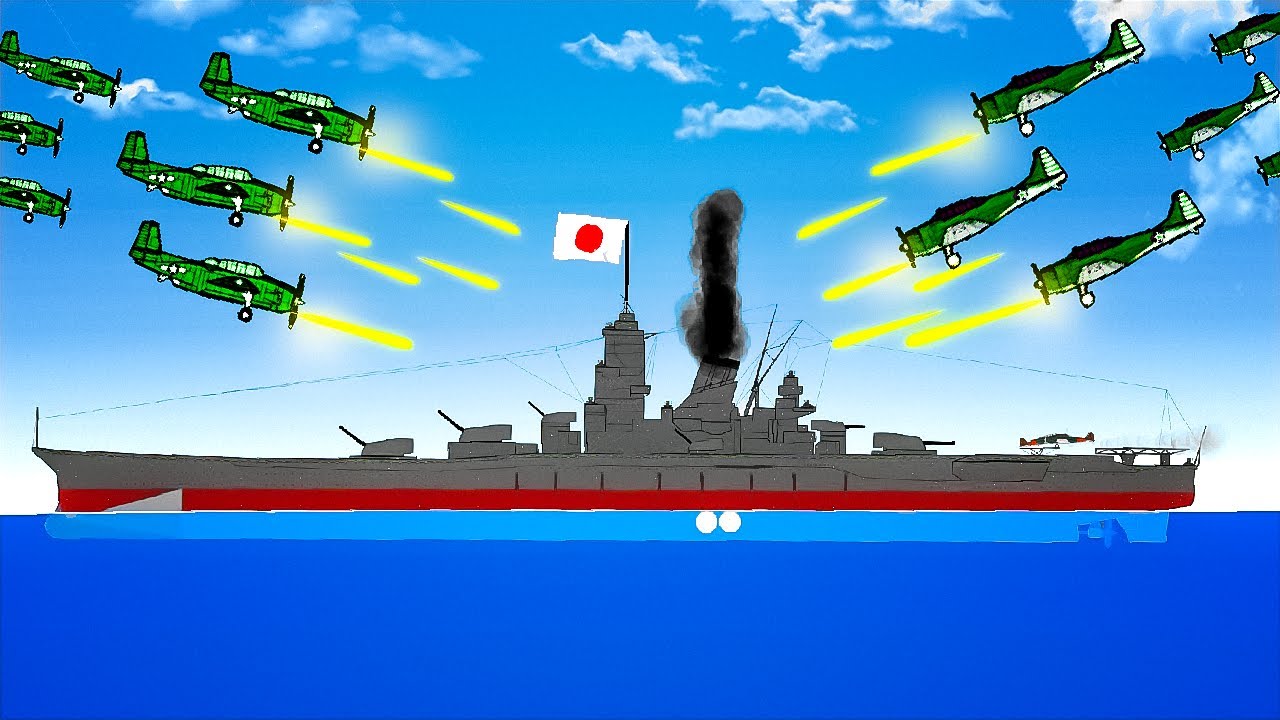 How To Sink The Biggest Battleship EVER (IJN Yamato) In Ships At War!