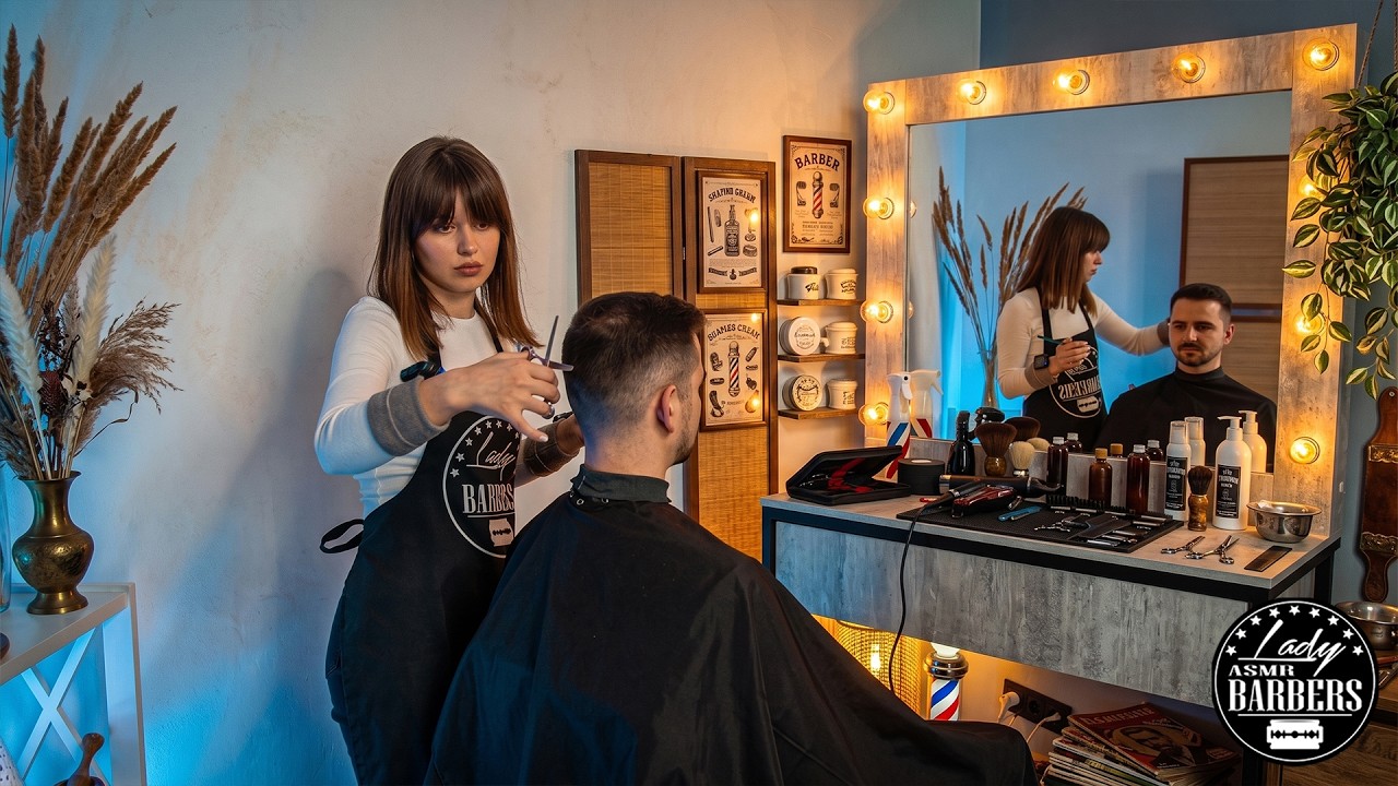 💈 ASMR Стрижка от парикмахера Леди Даны