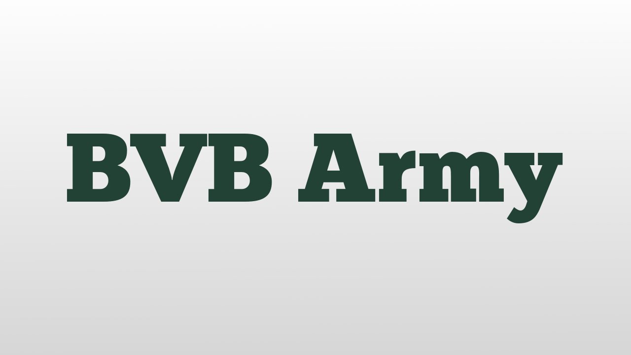 BVB Army meaning and pronunciation
