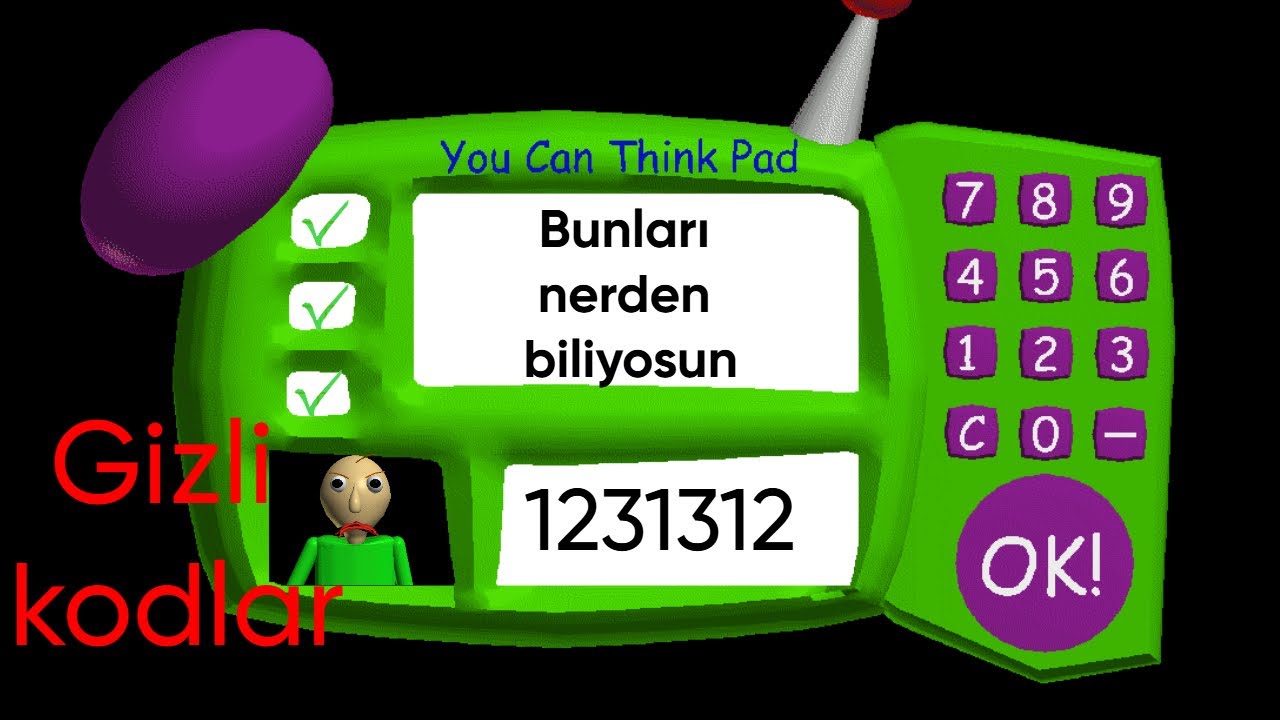 Gizli Kodları Buldum (Baldi's Basics)