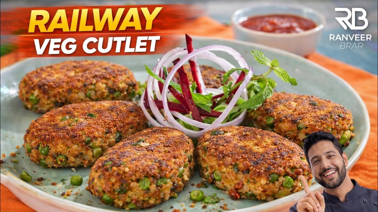 Railway Veg Cutlet recipe | ट्रैन वाली कटलेट | Vegetable Cutlet | Chef Ranveer Brar