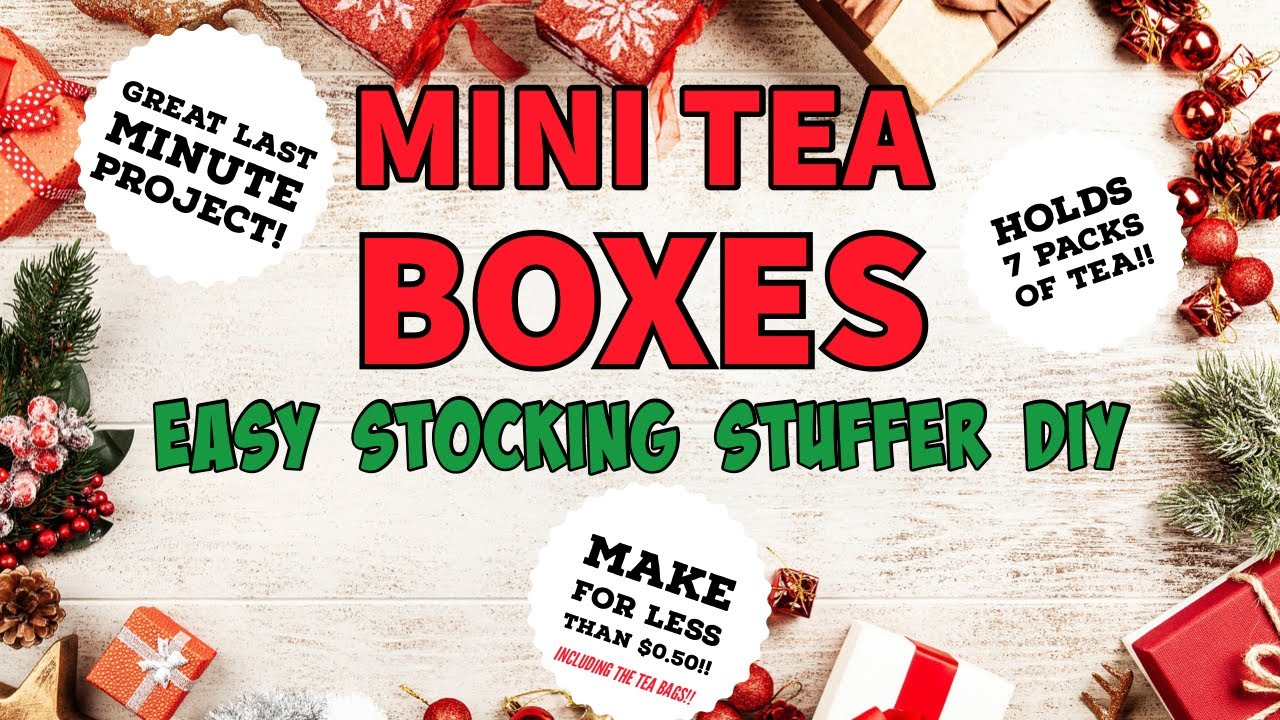 EASY TUTORIAL/make mini tea boxes/great last minute gift idea!