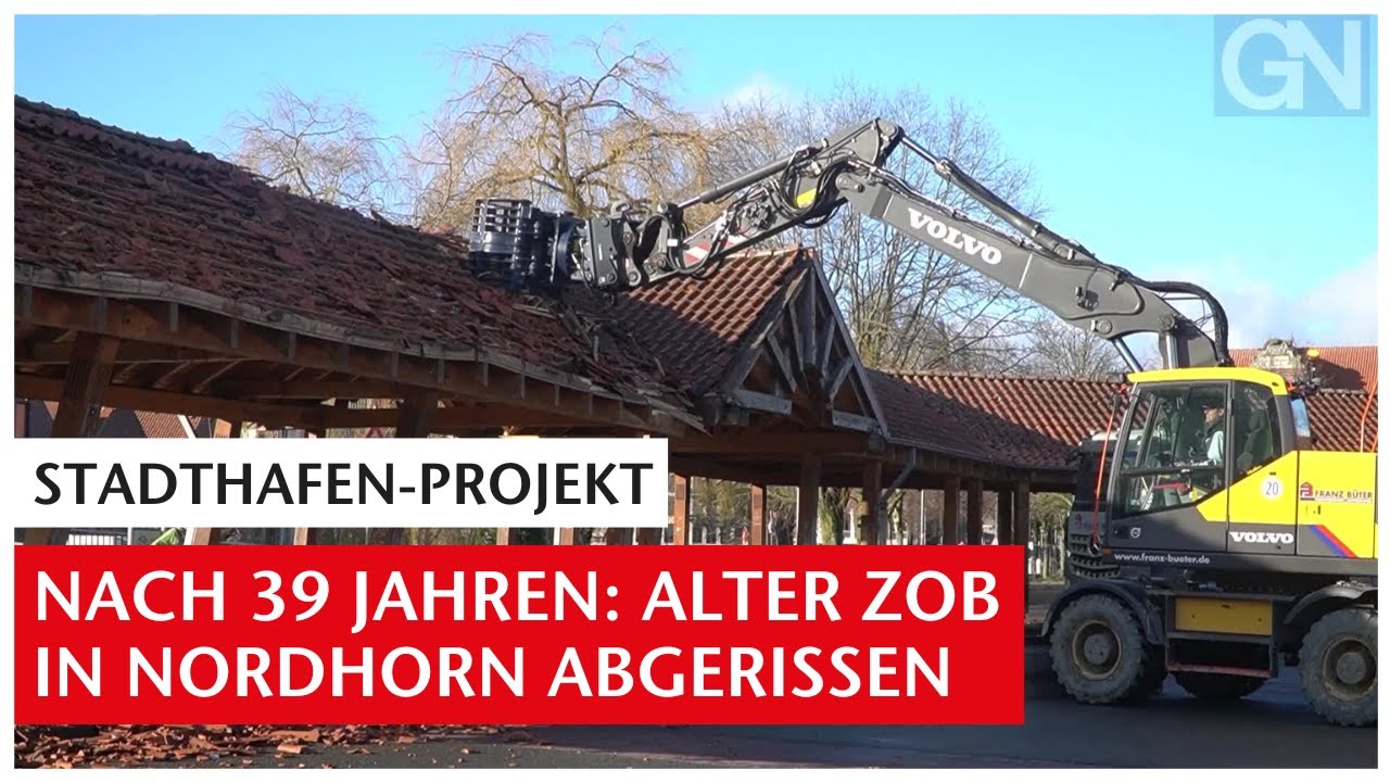 ZOB in Nordhorn abgerissen: Alter Busbahnhof weicht neuem Stadthafen-Projekt | GN-Online