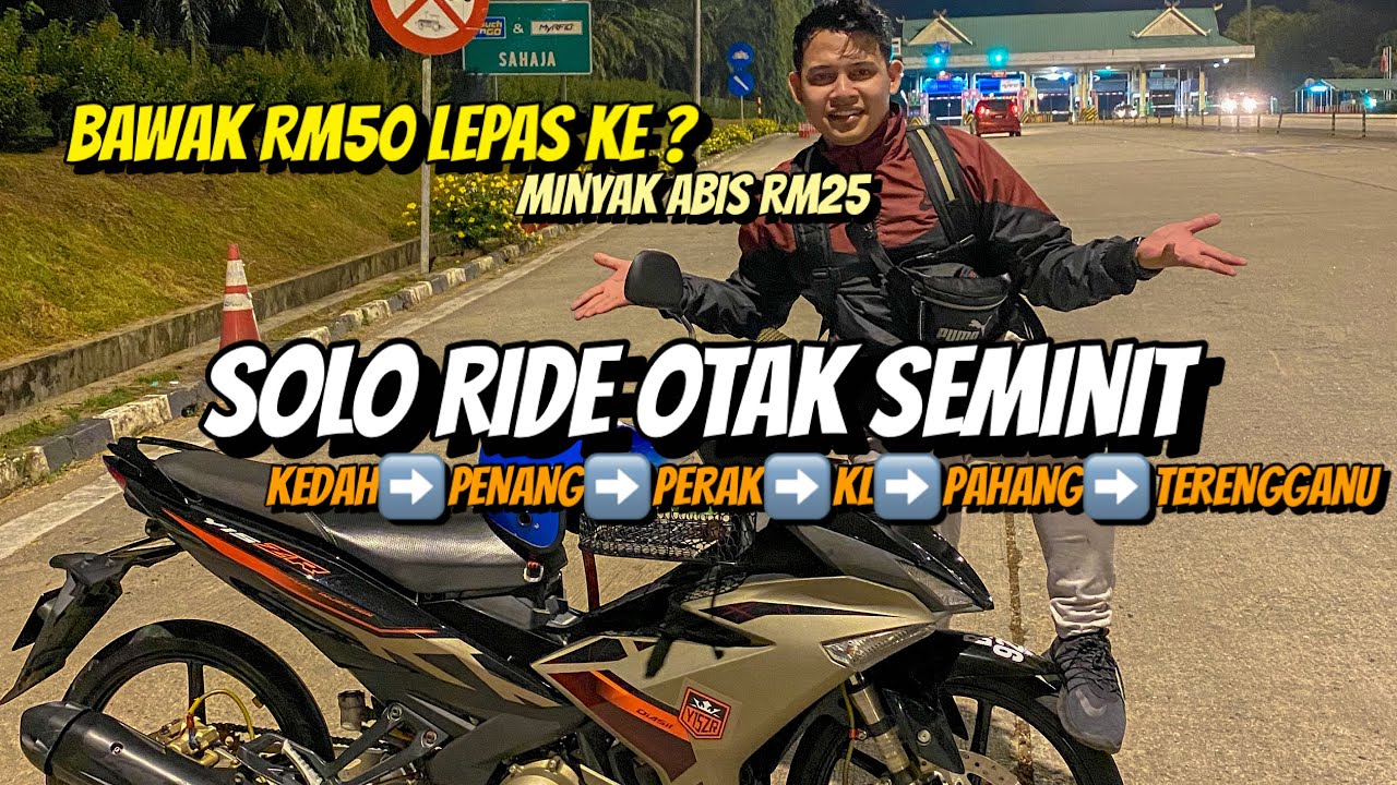 Solo Ride Lalu 6 Negeri Di Malaysia | Challenge Ride Bawak RM50