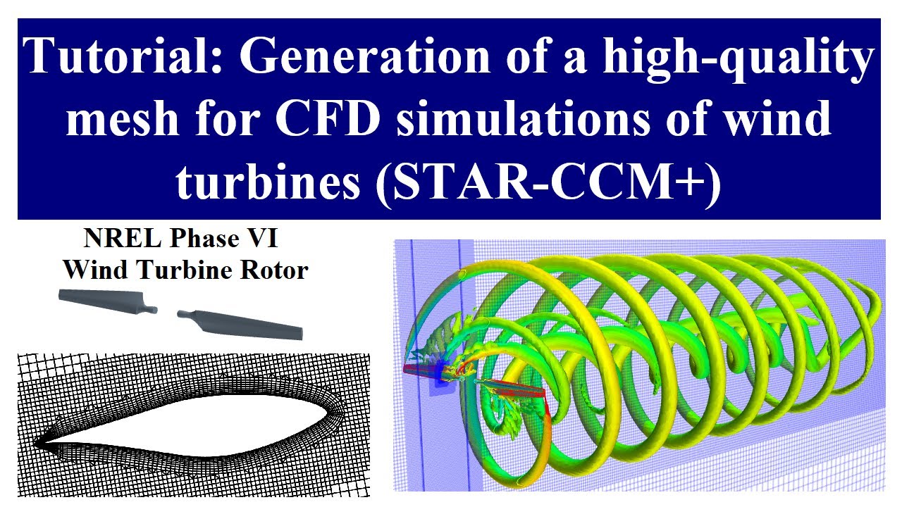 Tutorial: Generation of a high-quality mesh for CFD simulations of wind turbines (STAR-CCM+)