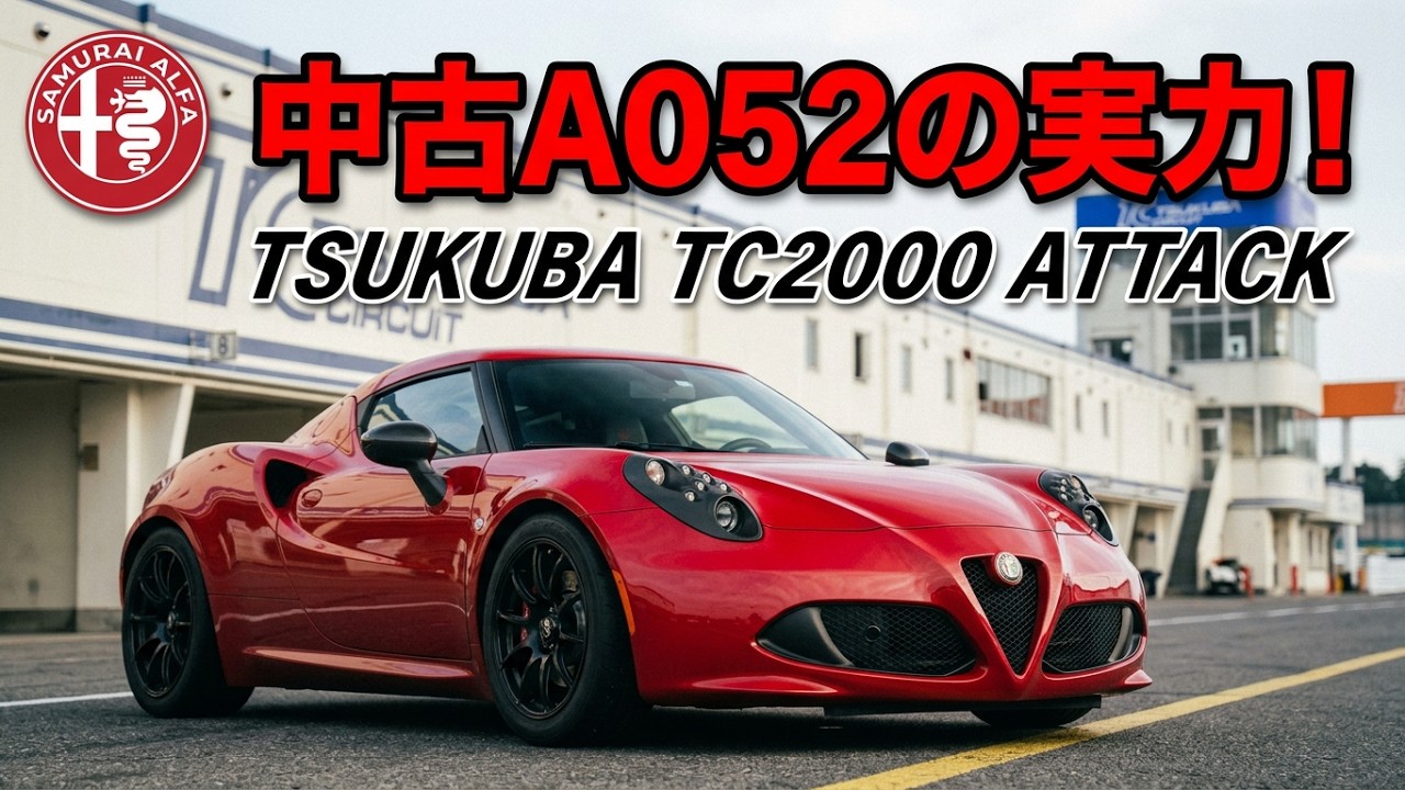 【サーキットアタック編】アルファロメオ 4C 中古のA052で筑波サーキット TC2000 を本気で攻めてみた