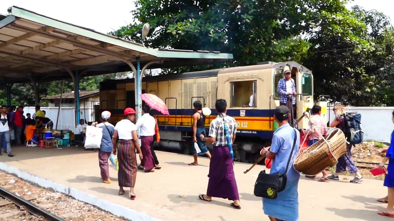 Myanmar Railways Thilawa Branch Line Toe Gyaung Kalay Station ミャンマー国鉄ティラワ支線トーチャンカレー駅