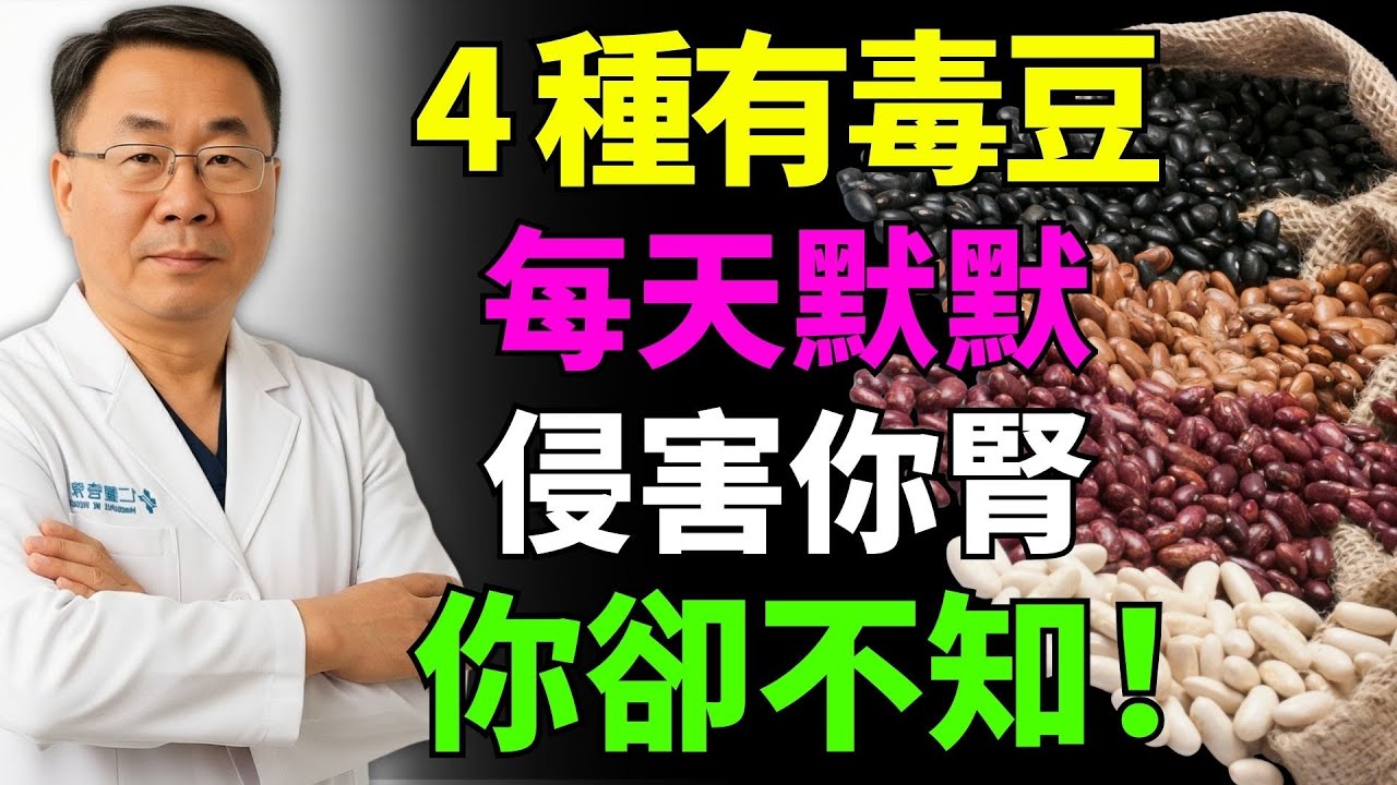 4 種豆類每天悄悄毒害你的腎！但有 3 種卻能把你從腎衰災難中救回！