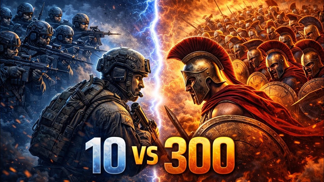 300 Spartans vs 10 Soldiers — Who Wins?