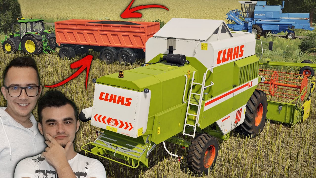 ŻNIWA - PIERWSZY WYJAZD KOMBAJNU [2xKAMERKI] 👨‍🌾 ALE KUPIŁEM PRZYCZEPĘ 😍 