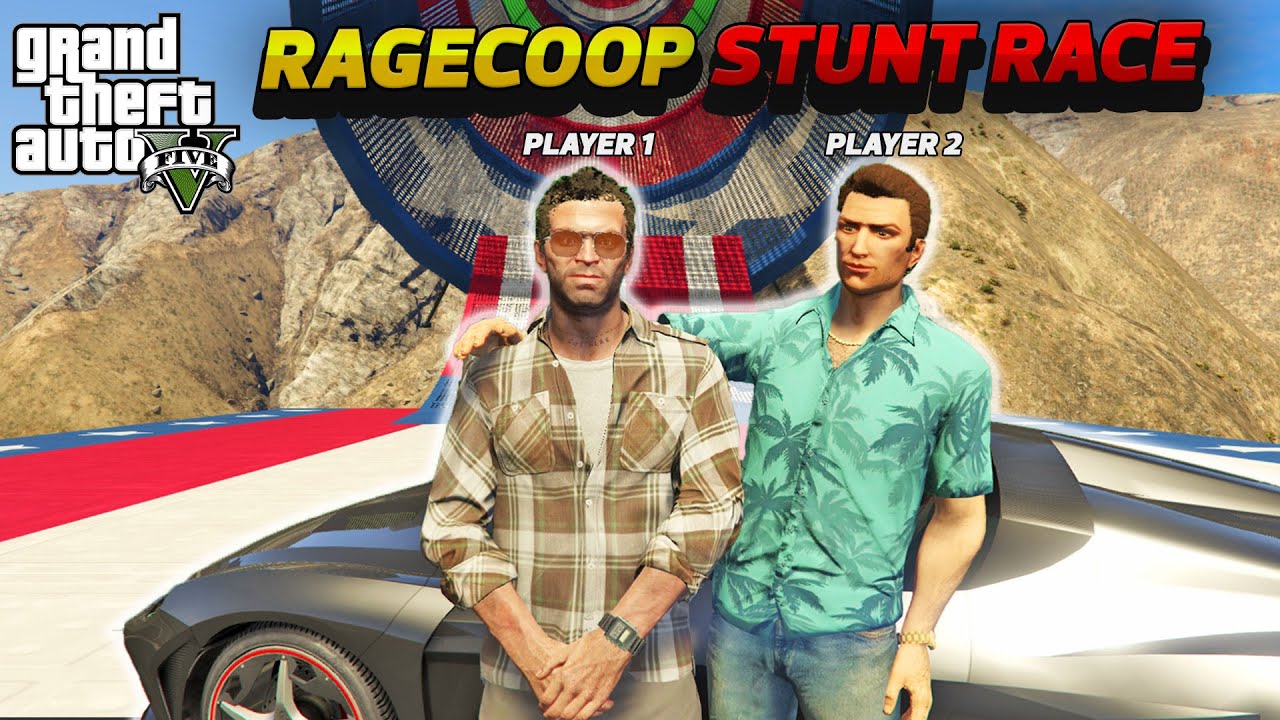 How to Play Stunt Ramp Race in GTA 5 Rage Coop Multiplayer With Friends on Cracked Version