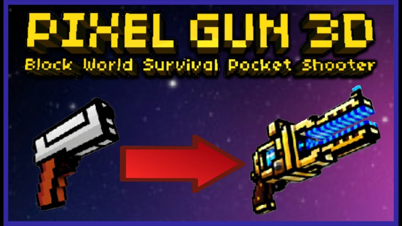 Pixel Gun 3D - Using all Back Up Weapons Challenge!