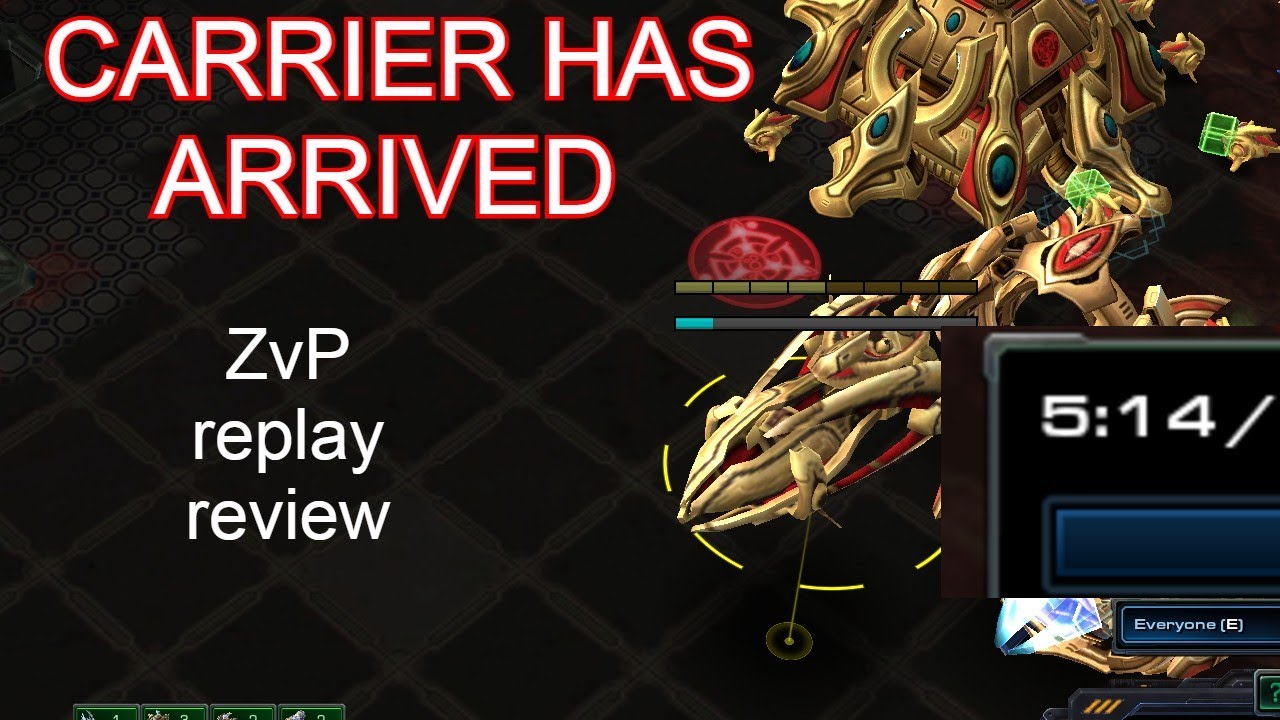 Replay review - BingBaneBong ZvP 4:30 carrier rush?! 3K MMR