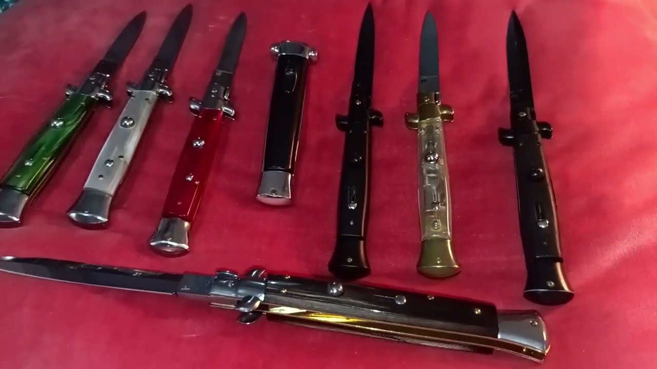 Italian Stiletto Knives - Collezione coltelli a scatto italiani - vintage Knife from Italy