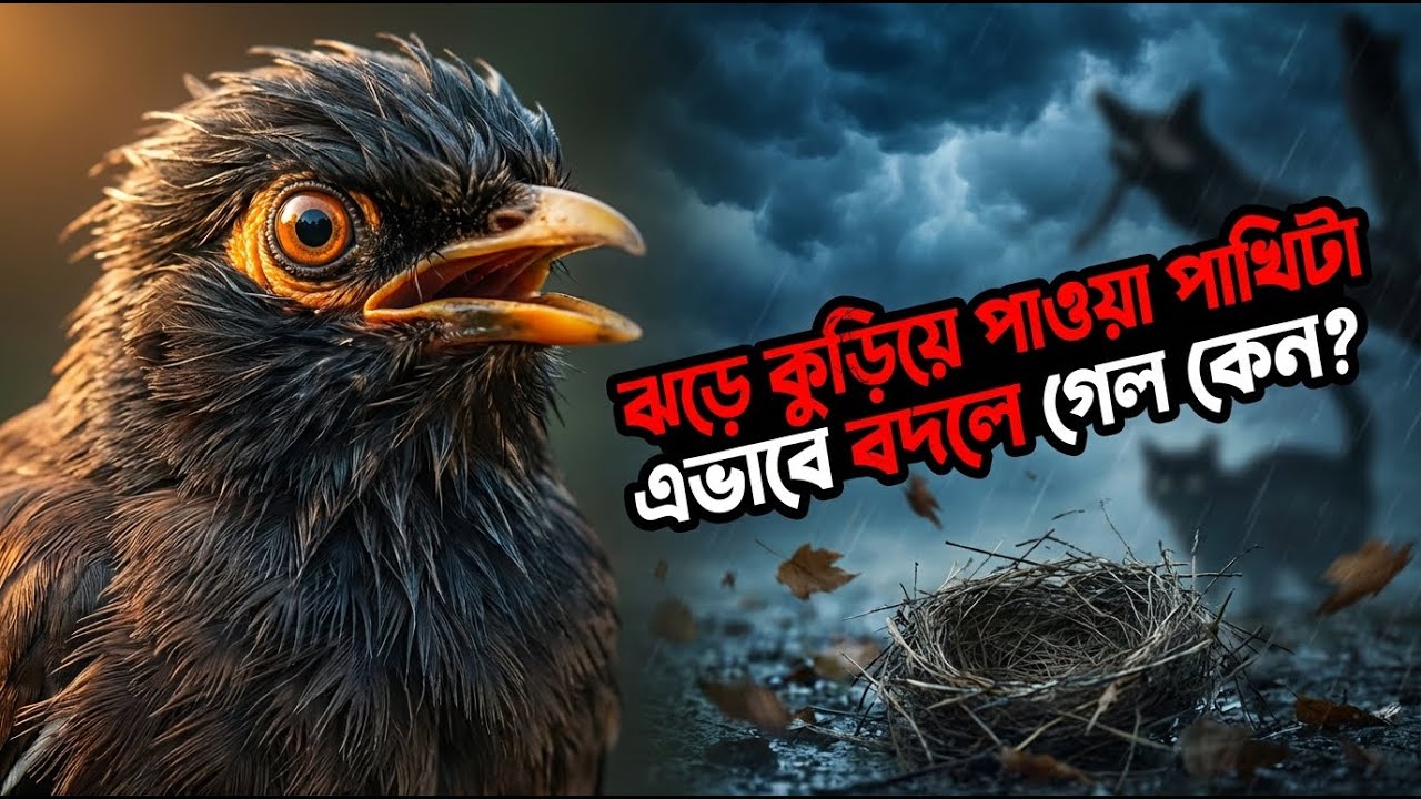 ঝড়ের দিনে যে পাখিটা জীবন ছুঁয়ে গেল  শালিক পাখির
