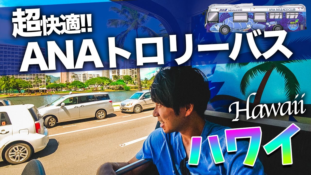 【ハワイ旅行Vlog】ほぼ貸切！ANA a380フライングホヌ仕様のバスでアラモアナへ行ってみた！【ANAエクスプレスバス】