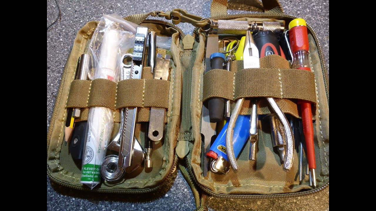 Werkzeug-Kit im Maxpedition Mini Pocket Organizer