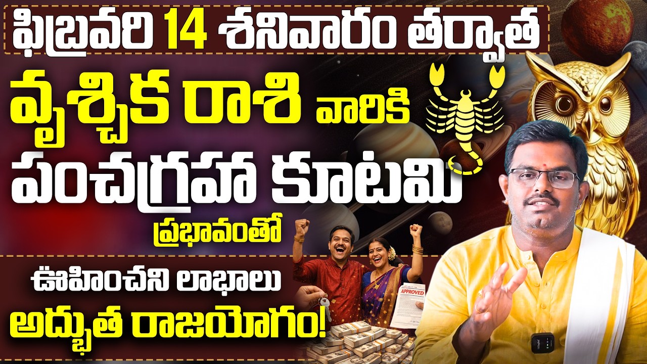Vruschika Rasi Phalalu Telugu | Scorpio Sign | Vruschika Rashi Vara Phalalu | Nittala Phani Bhasker