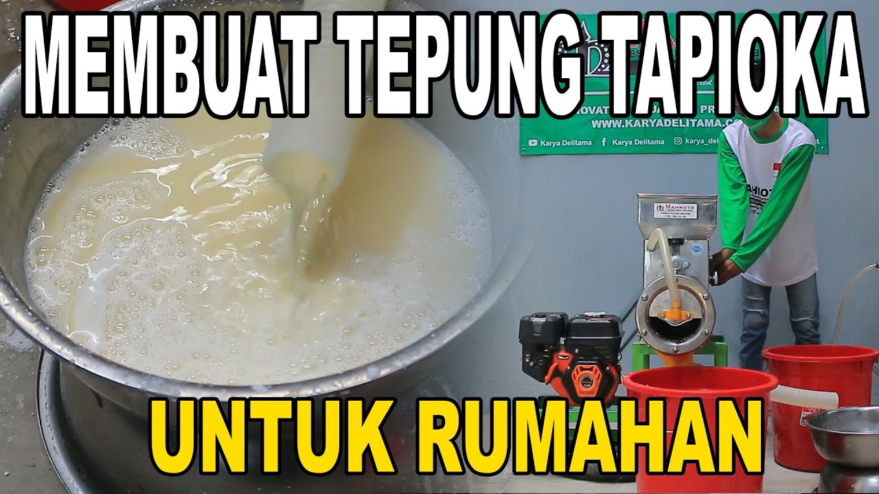 TEPUNG TAPIOKA CUMA 1 KALI PROSES || STARCH PULPING MACHINE MSS 821 GE