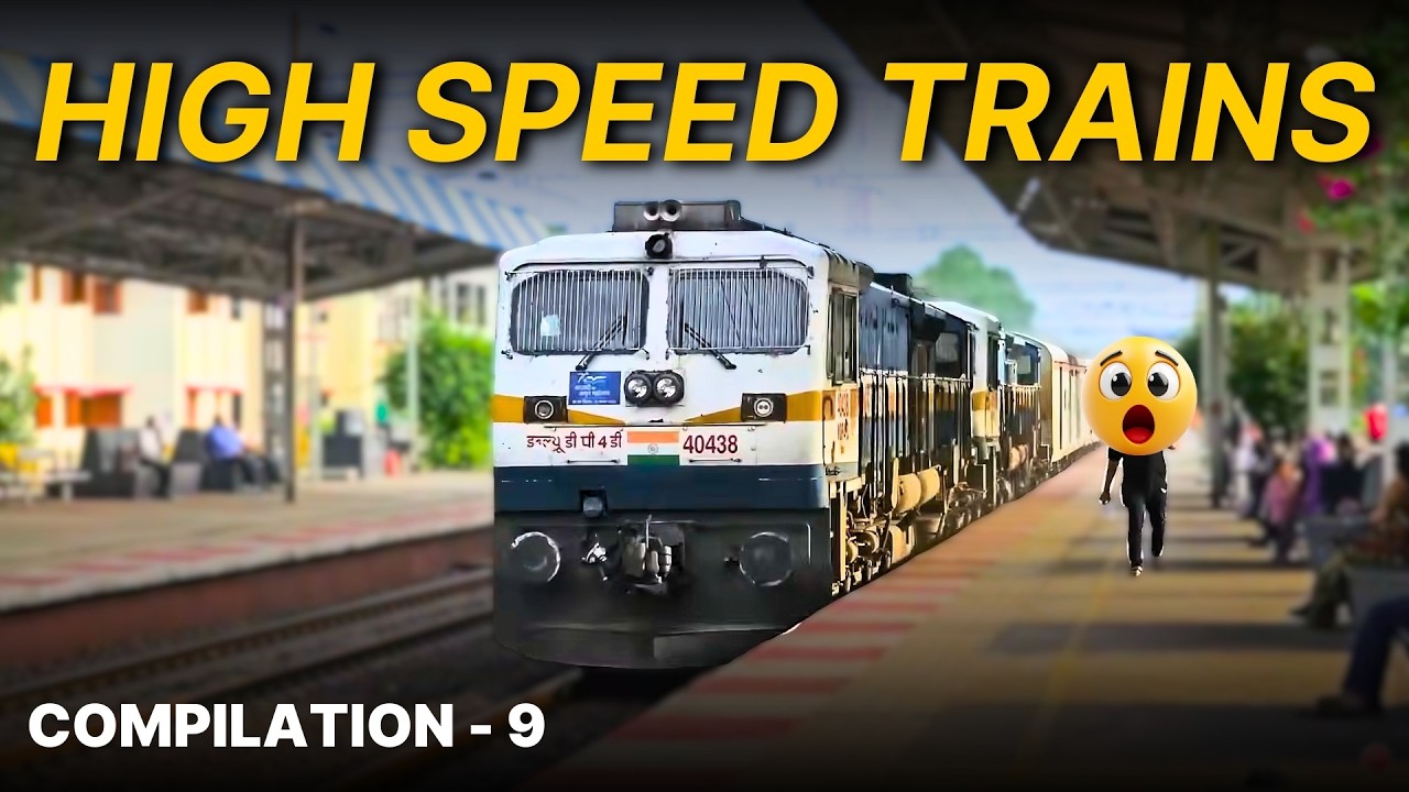 Compilation - 9 | High Speed Indian Trains | Western Railway | Indian Railway
