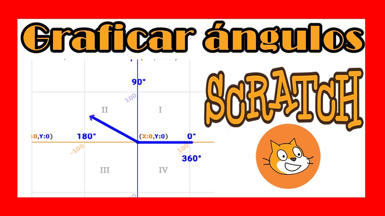 🛑 Como graficar ángulos en #Scratch 3