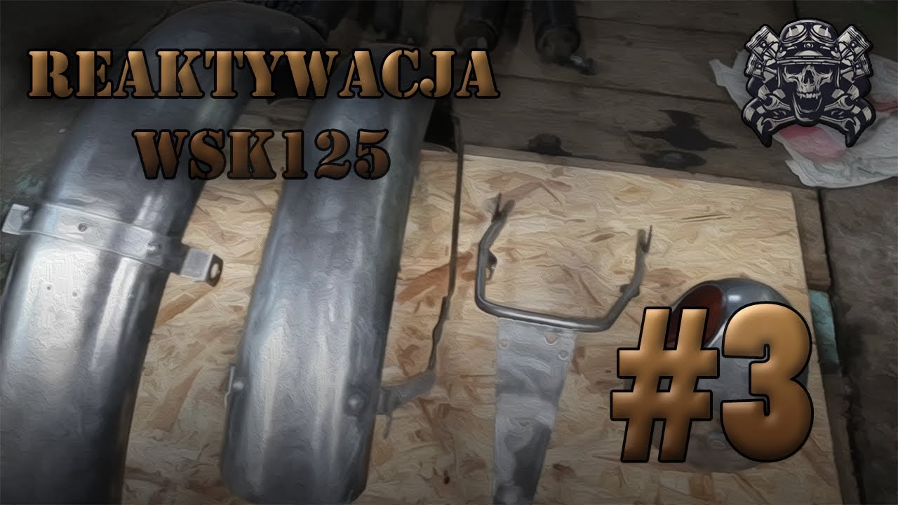#3 | Reanimujemy WSK 125 | Zdejmuje farbę z błotników i lampy | Paint remover test  #WSK #renowacja