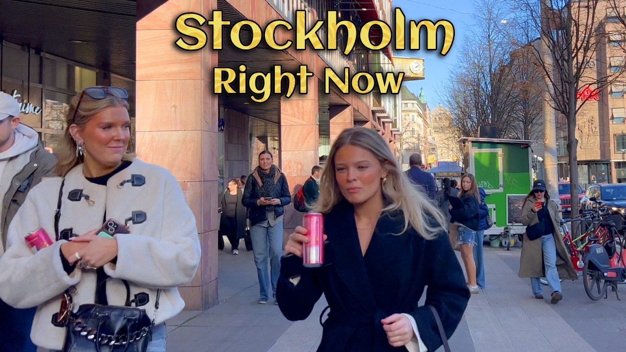 Stockholm Today &ndash; March 20 | City Center Walk in 4K