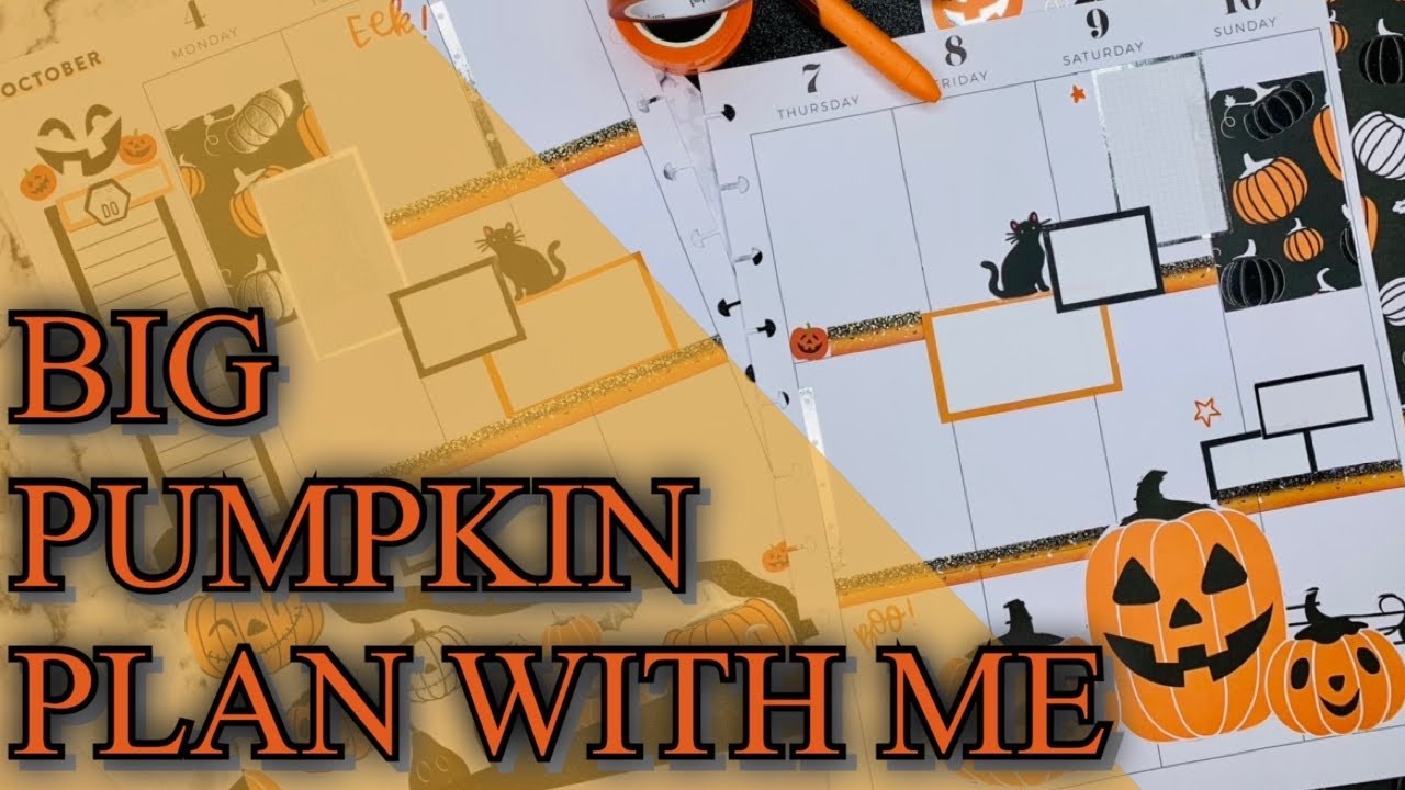 BIG HAPPY PLANNER | HALLOWEEN THEME | SCRAPBOOK PAPER