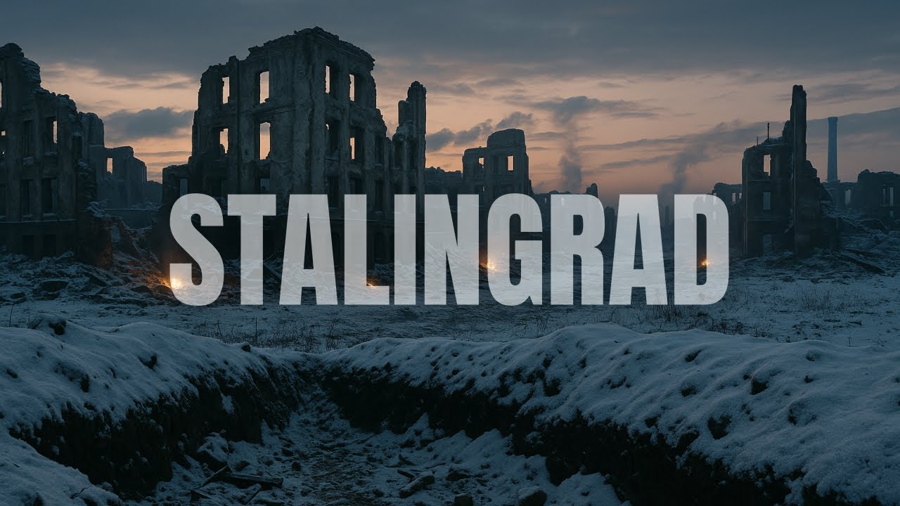 World War II Ambience | Stalingrad Distant Winter Battle Sounds