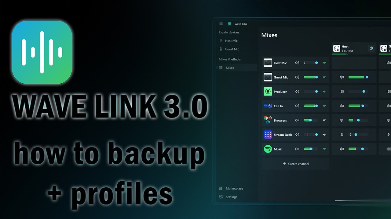 WAVE LINK  3.0 - HOW TO BACKUP