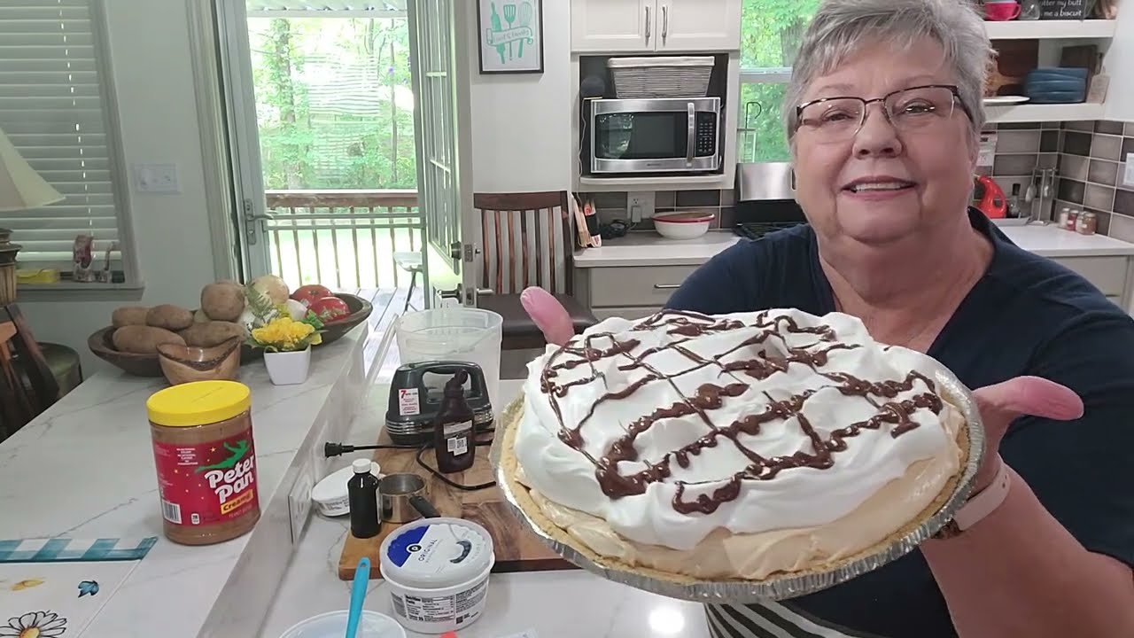 Пирог с арахисовым маслом, без выпечки, самый простой в приготовлении, самый вкусный пирог.