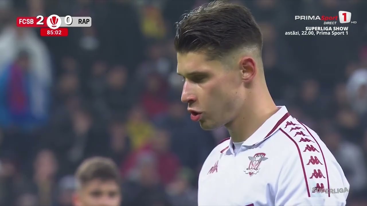 GOOOL! FCSB - Rapid 2-1. Greșeala lui Graovac, taxată imediat! Dobre reaprinde finalul derby-ului