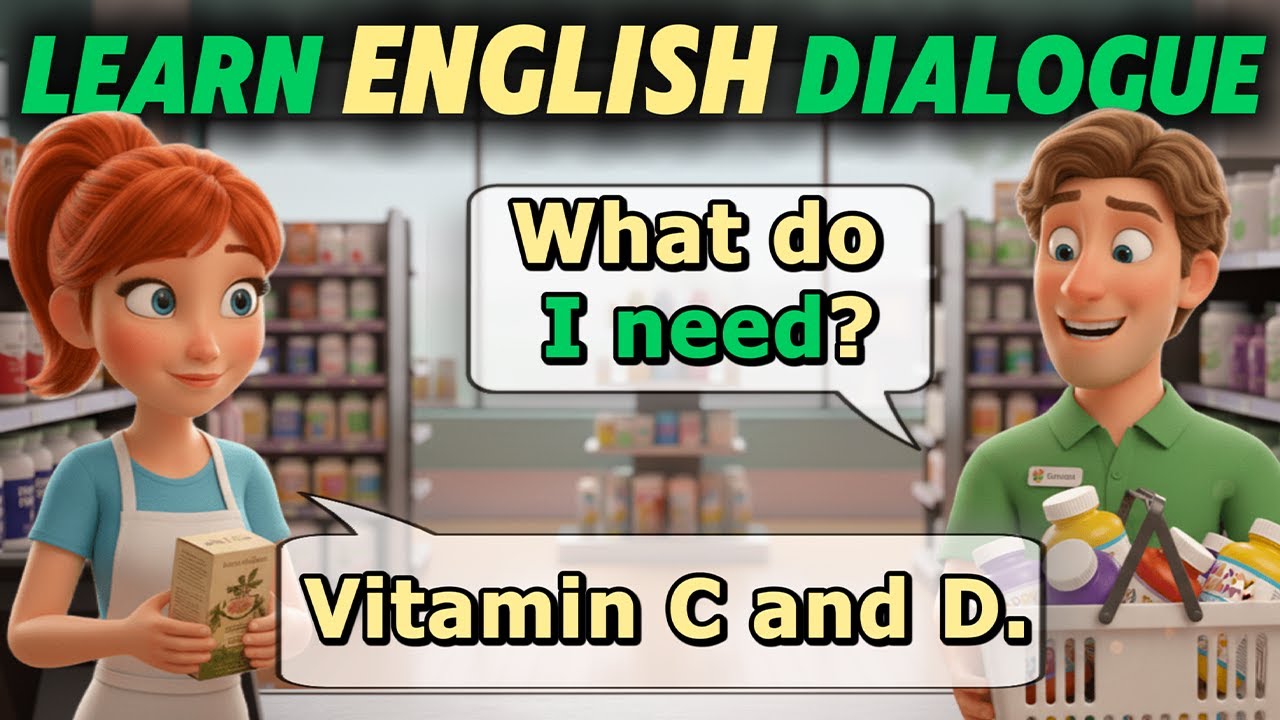How to Talk About Vitamins in English | Easy Dialogues