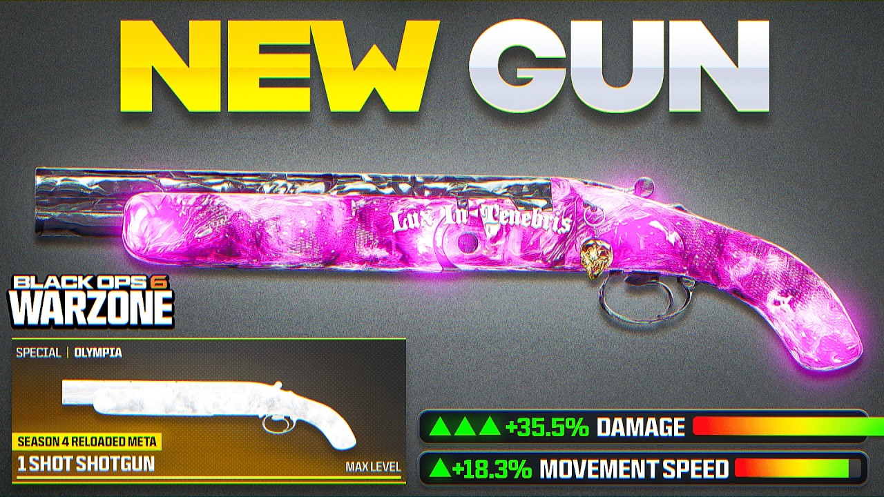 the *NEW* OLYMPIA SHOTGUN in WARZONE BO6 for SEASON 4 RELOADED! (Best Warzone 3 Meta Loadout)