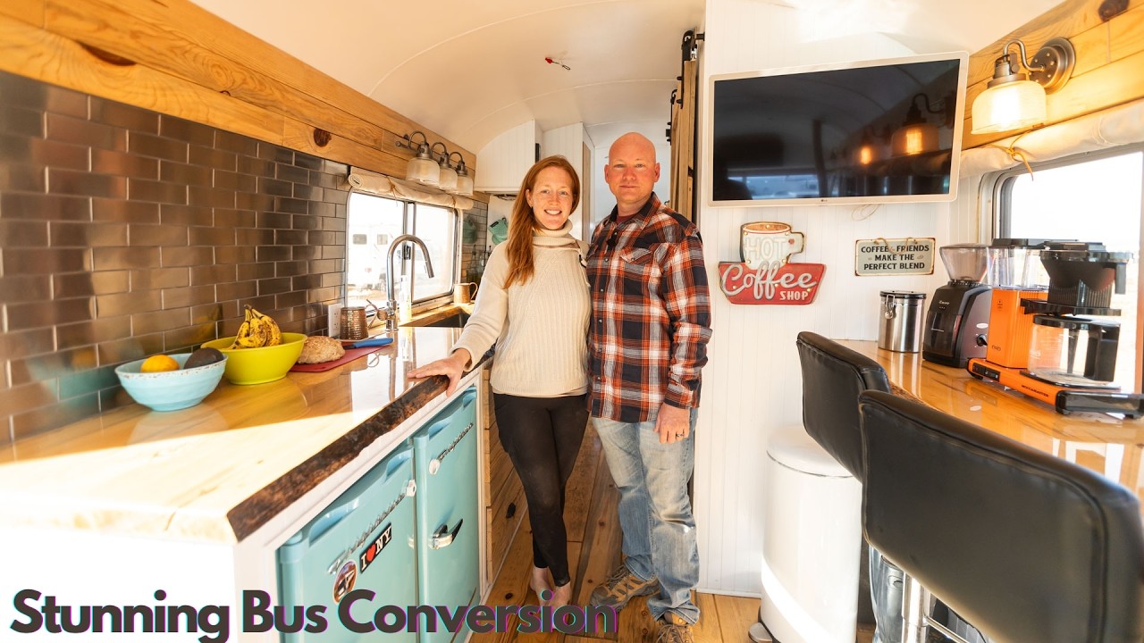 1954 Raised Roof Bus Tiny Home - Modern Meets Vintage