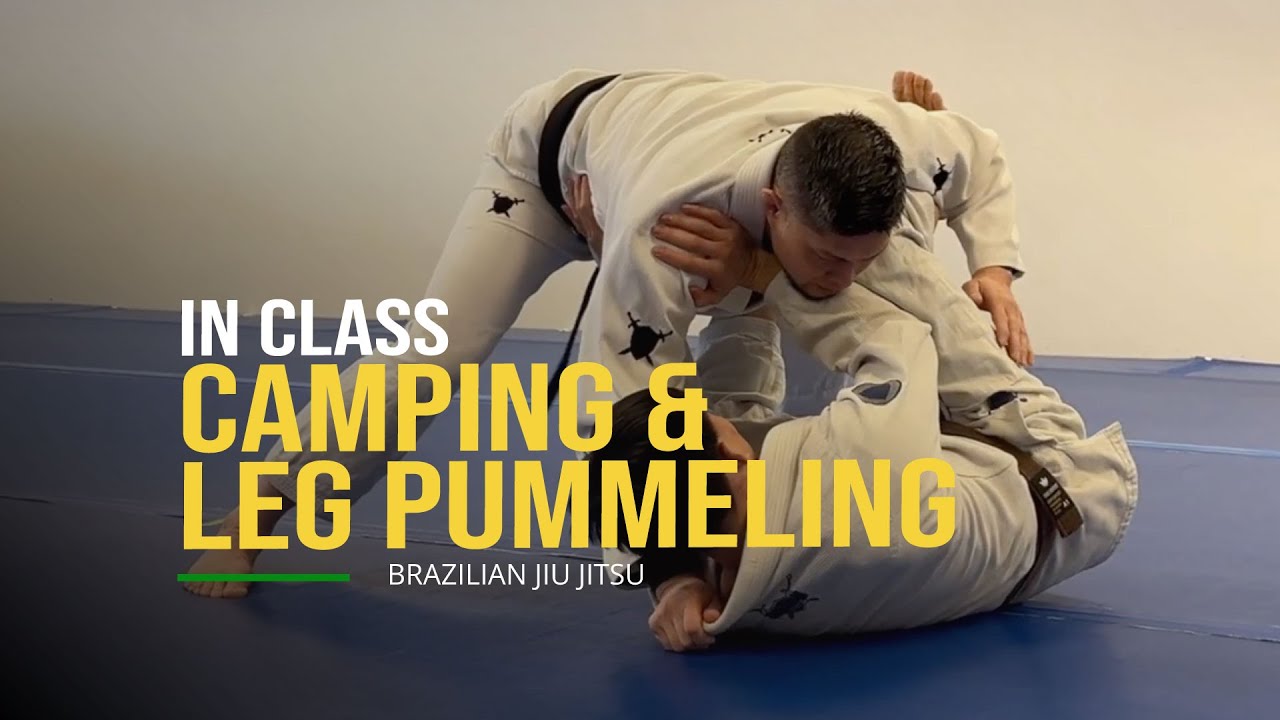 From BJJ Class: Camping Position and the Leg Drag