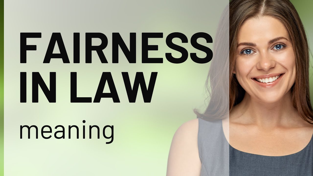 Fairness in Law: Understanding Legal Equity
