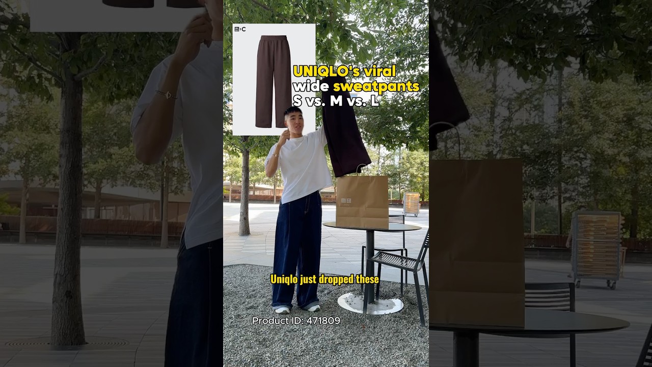Тест размеров: ВИРУСНЫЕ спортивные брюки Uniqlo C Wide | #мужскойстиль #мода #модныетренды