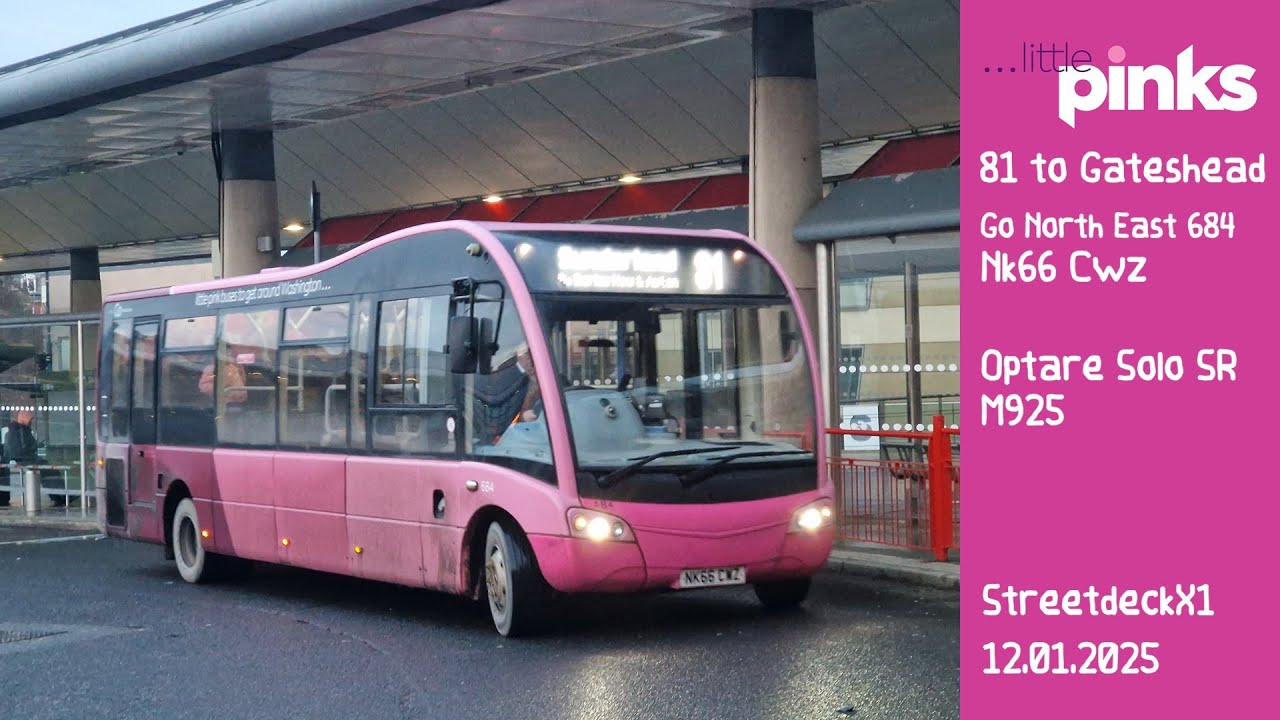 (Horrible!) 81 to Gateshead - Go North East 684 - Nk66 Cwz - Optare Solo SR M925