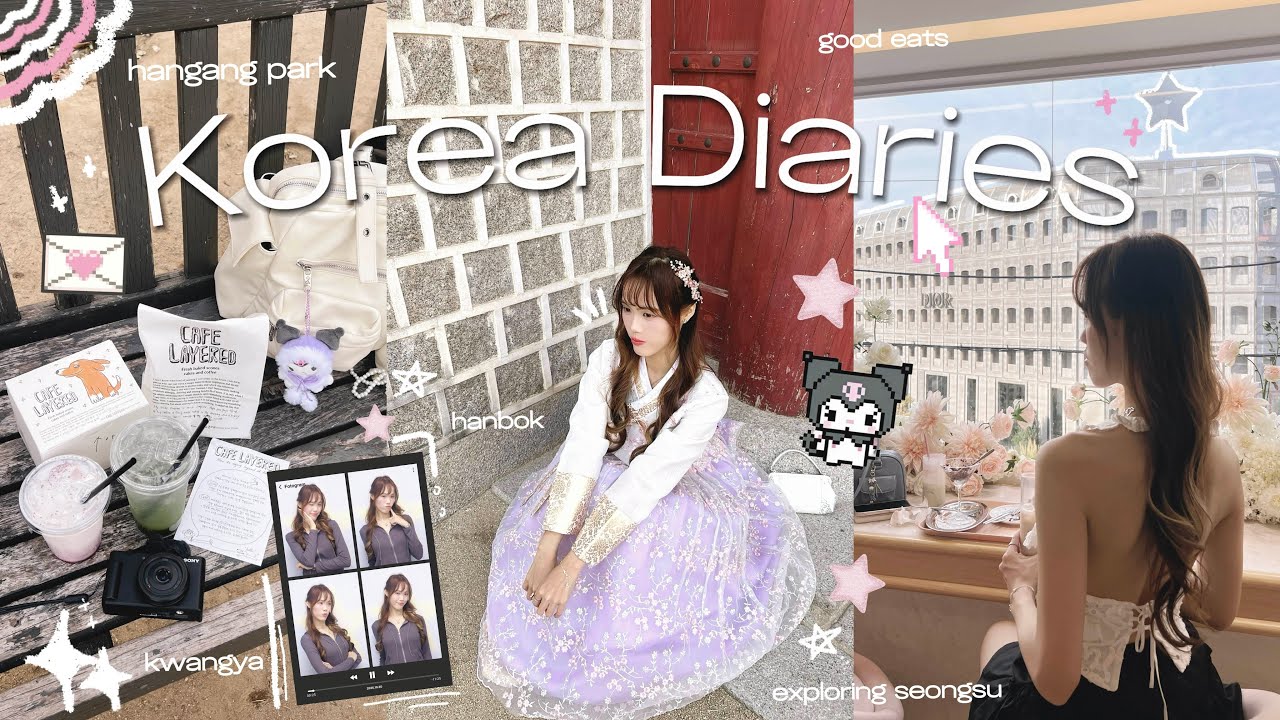 vlog: days in KOREA🩷kwangya, first hanbok experience, hangang park, exploring seongsu, dasique cafe