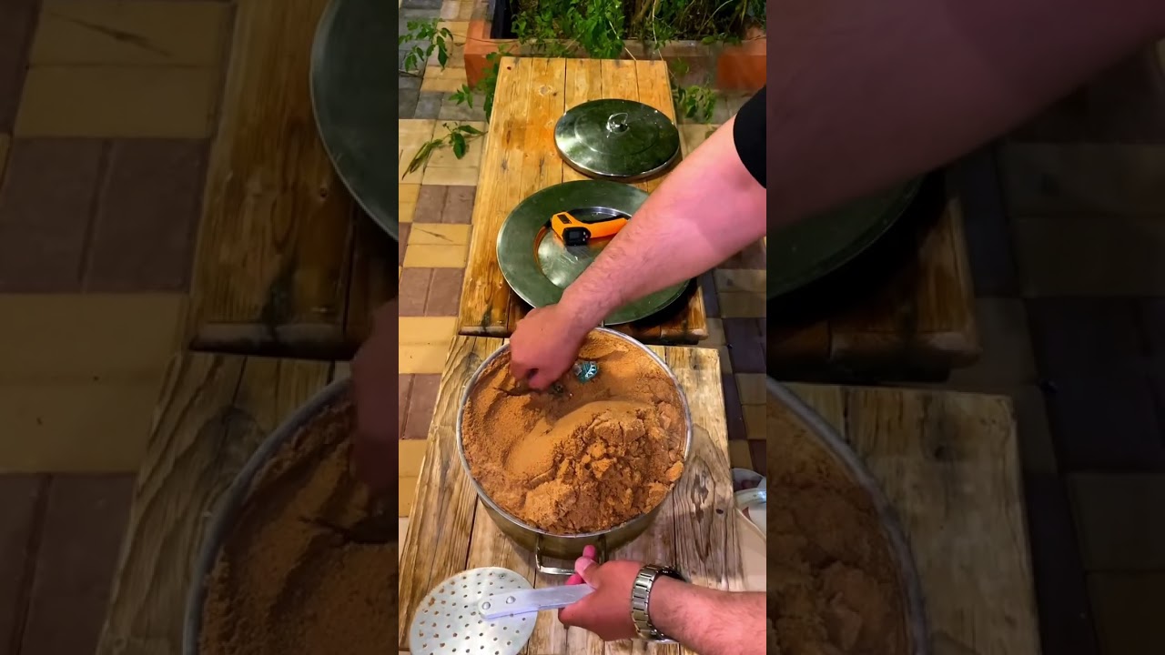 قصديرة اللحم بالتراب ( الملة )